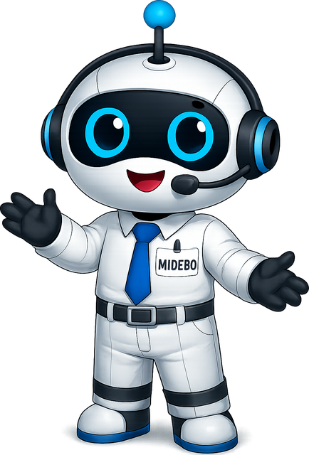 Midebo, the friendly AI front desk bot, welcoming you