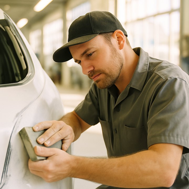 Auto body shops at work