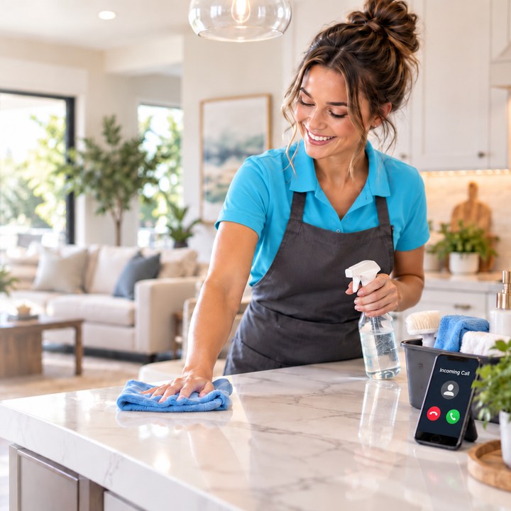 Cleaning companies at work