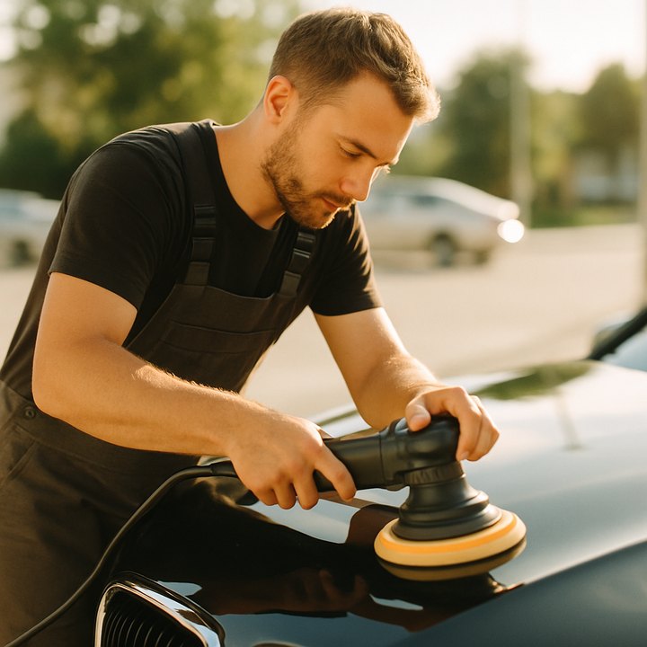 Detailers at work