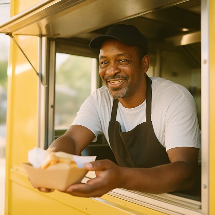 Food trucks at work