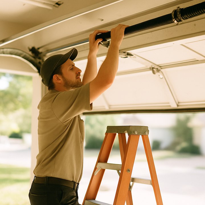 Garage door companies at work