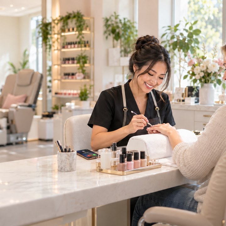 Nail salons at work