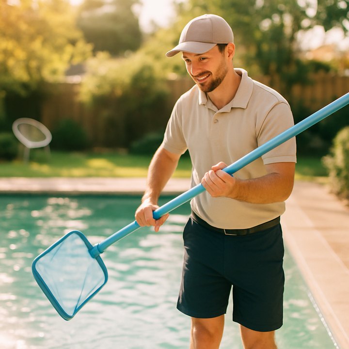 Pool companies at work