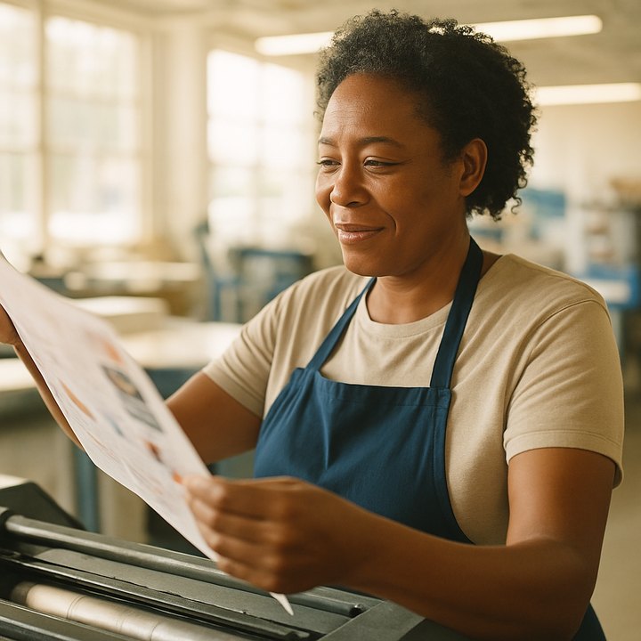 Print shops at work